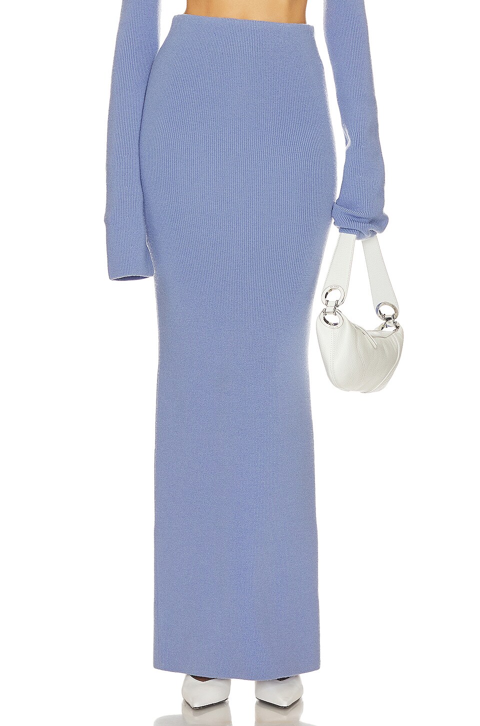 LAPOINTE Merino Wool Slim Maxi Skirt