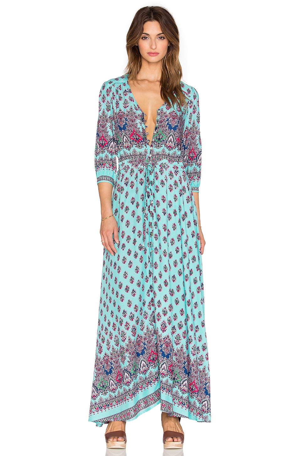 Le Salty Label Oracle Maxi Dress in Turquoise | REVOLVE