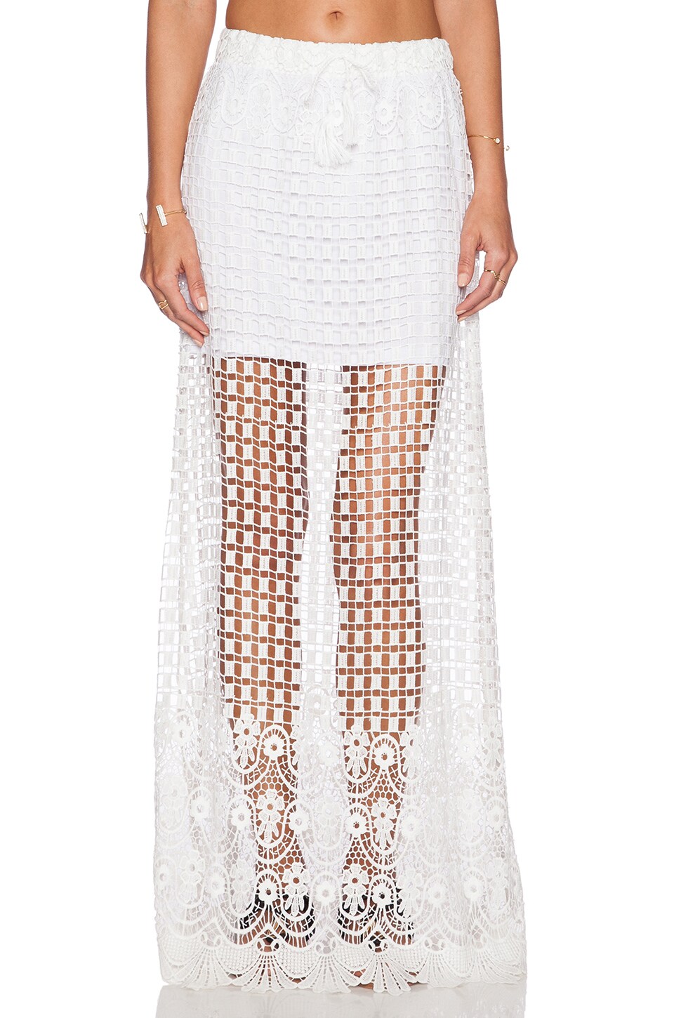 Le Salty Label Kindered Spirit Maxi Skirt in White | REVOLVE