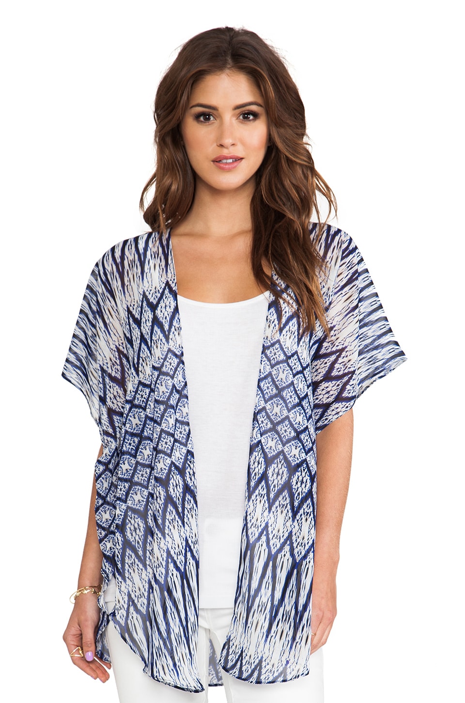 Lotta Stensson Bella Beach Kimono In Blue Revolve