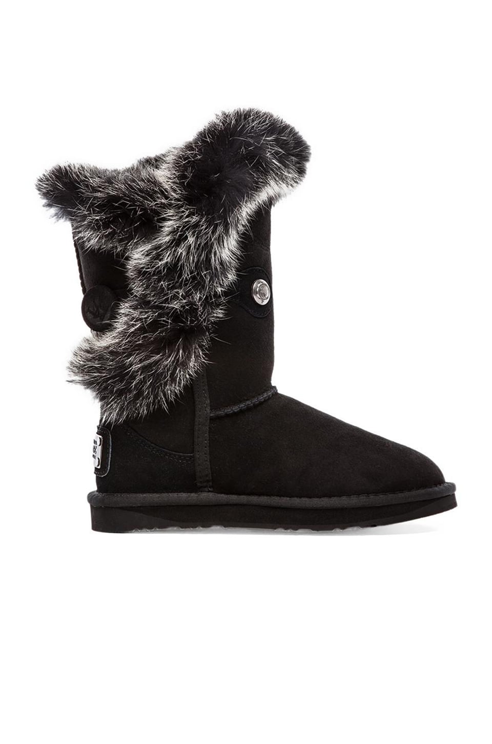 Australia Luxe Collective Women's Winter Nordic Rabbit Fur short  Boots Shoes