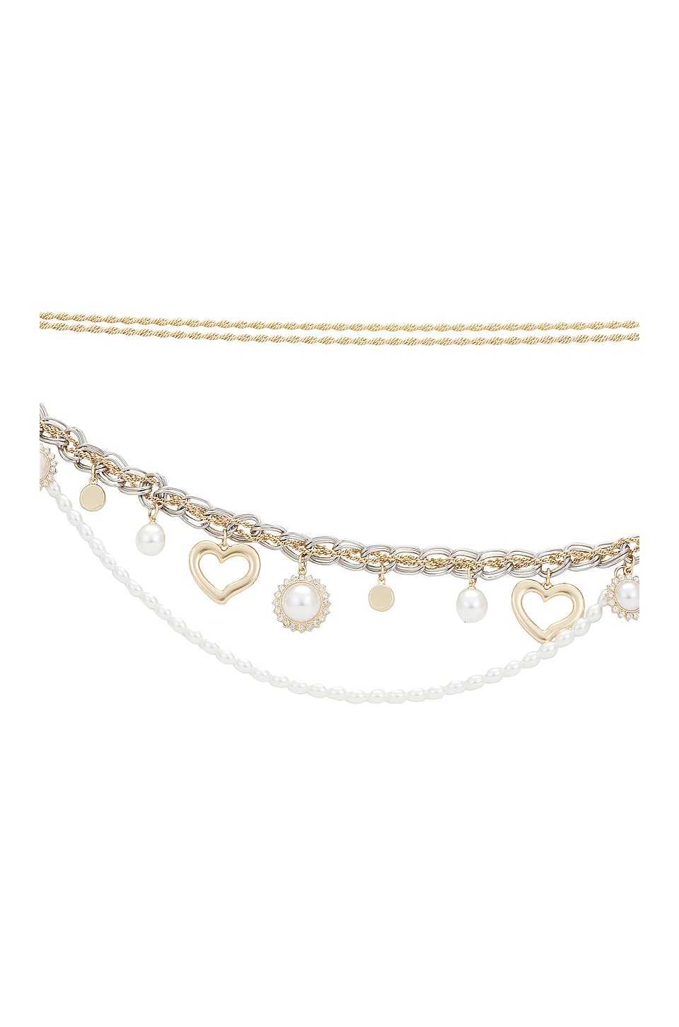 Lovers and Friends Jane Chain Belt in Gold Silver