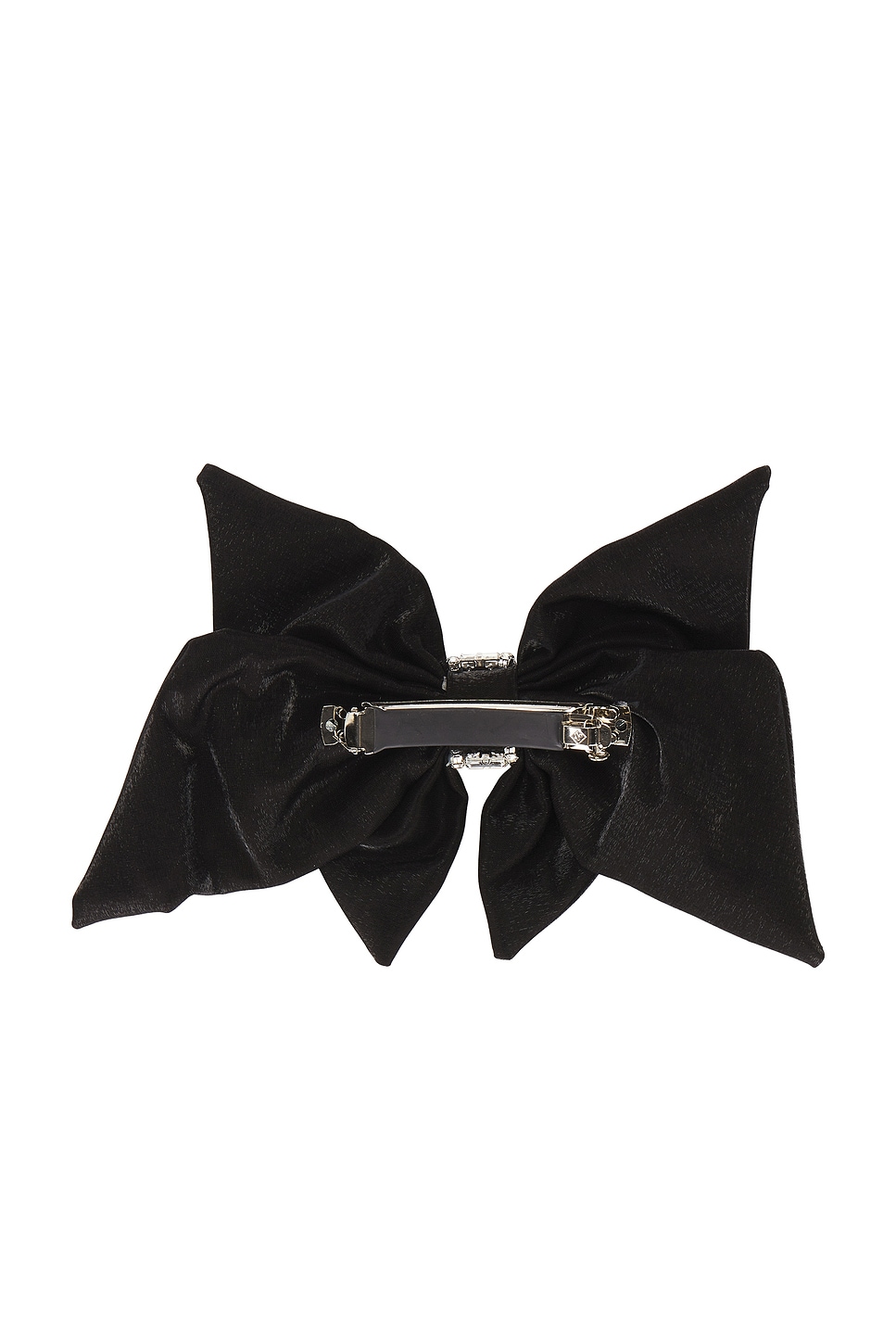 Revolve Lovers and Friends Black Satin Bow Crystals Hair Barette Lovers + Friends | Accessories | Revolve Lovers And Friends  main image 2