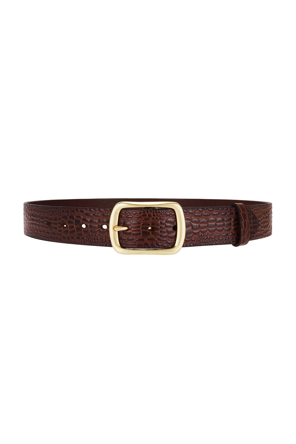 Lovers + Friends Tan Brown Leather Cutout Disc Belt with Metal Accents Artisan  main image 4