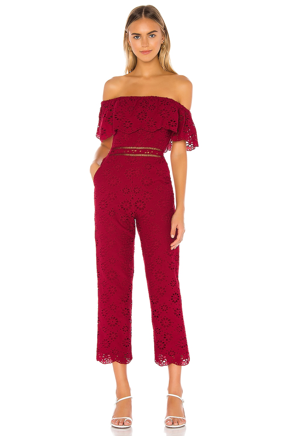 smocked jumpsuit