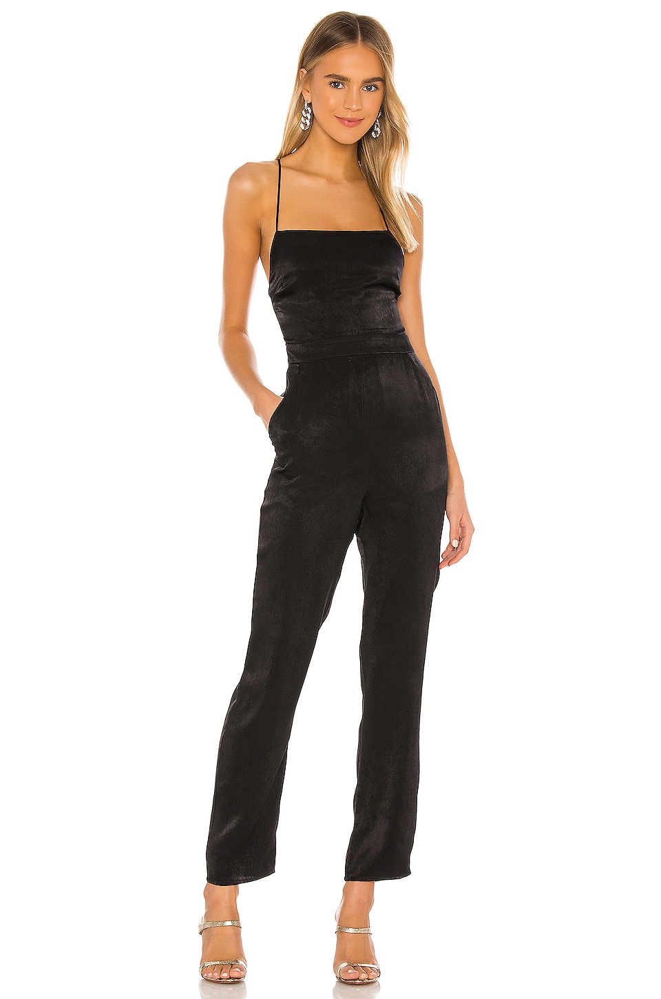 Lovers and Friends Sean Jumpsuit in Black | REVOLVE