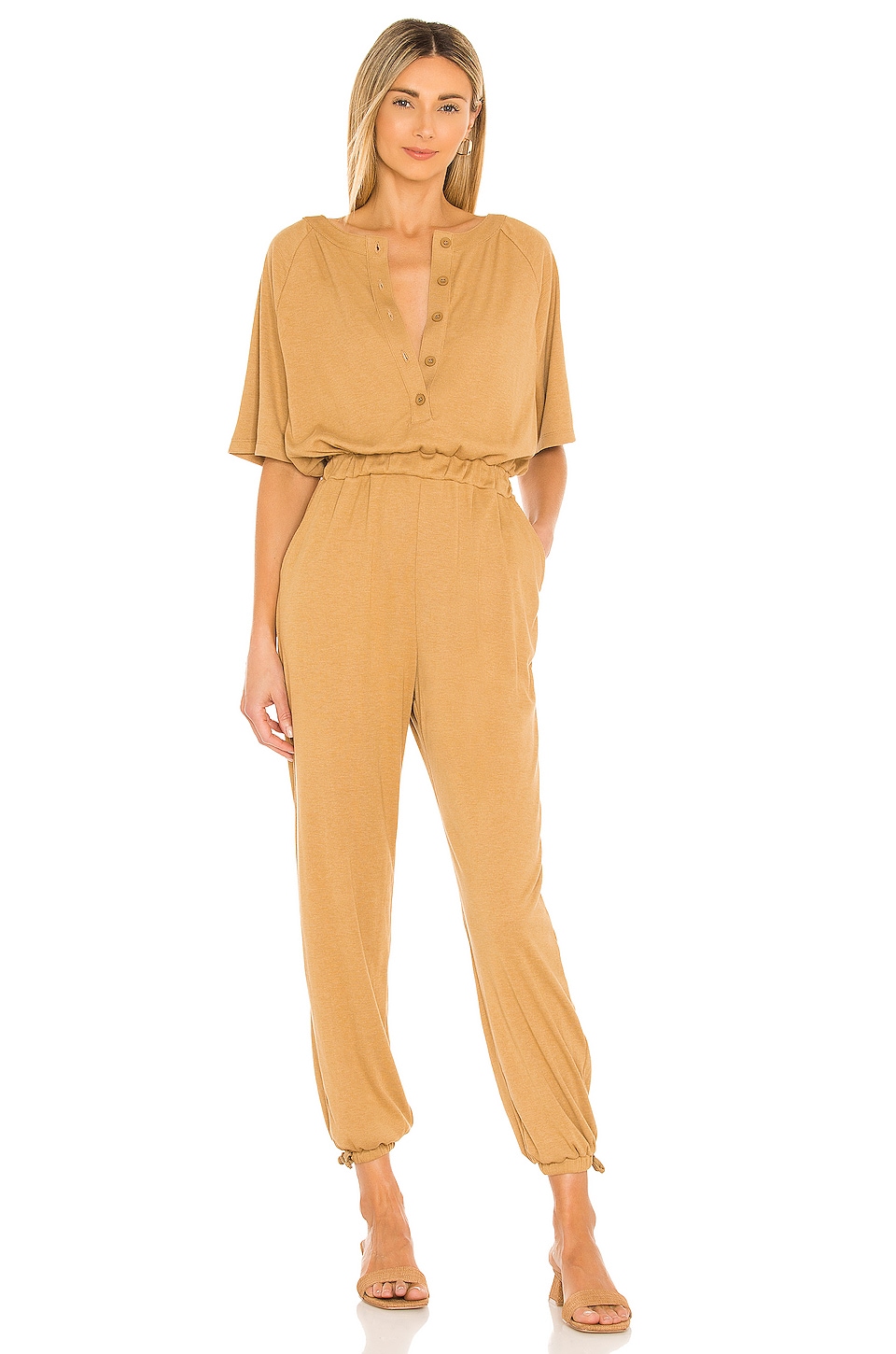 Lovers and Friends Karina Jumpsuit in Cinnamon Brown