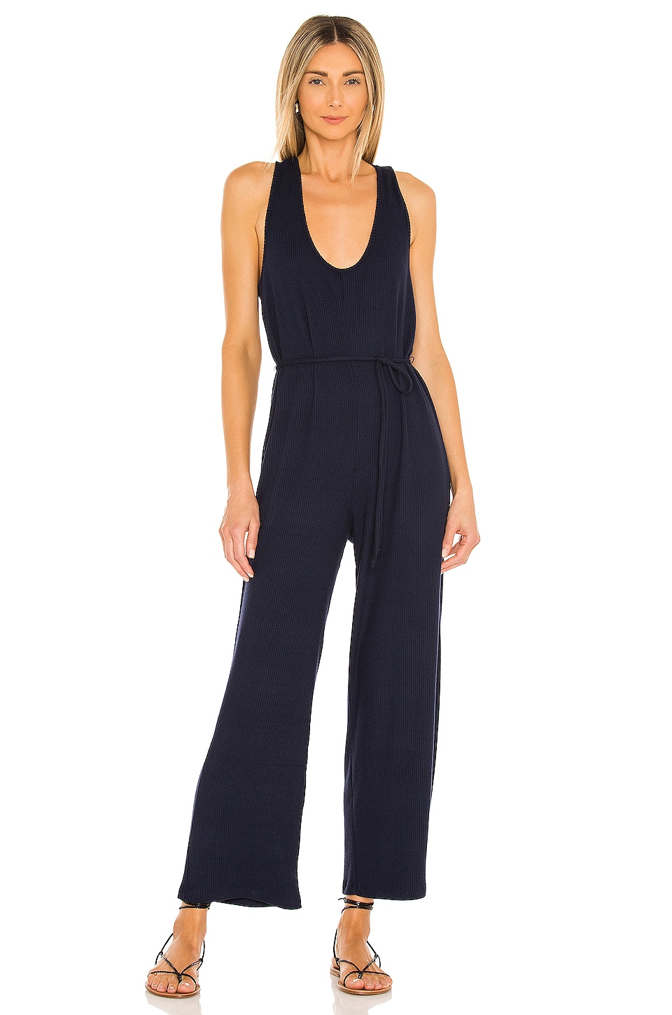 Lovers and Friends Sally Jumpsuit in Navy Blue | REVOLVE