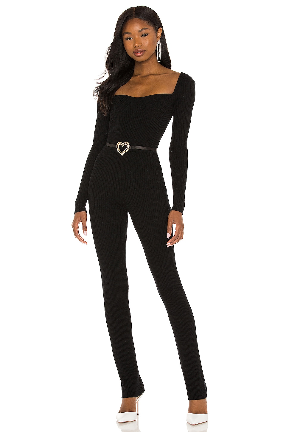 Lovers and Friends Cara Knit Jumpsuit Black