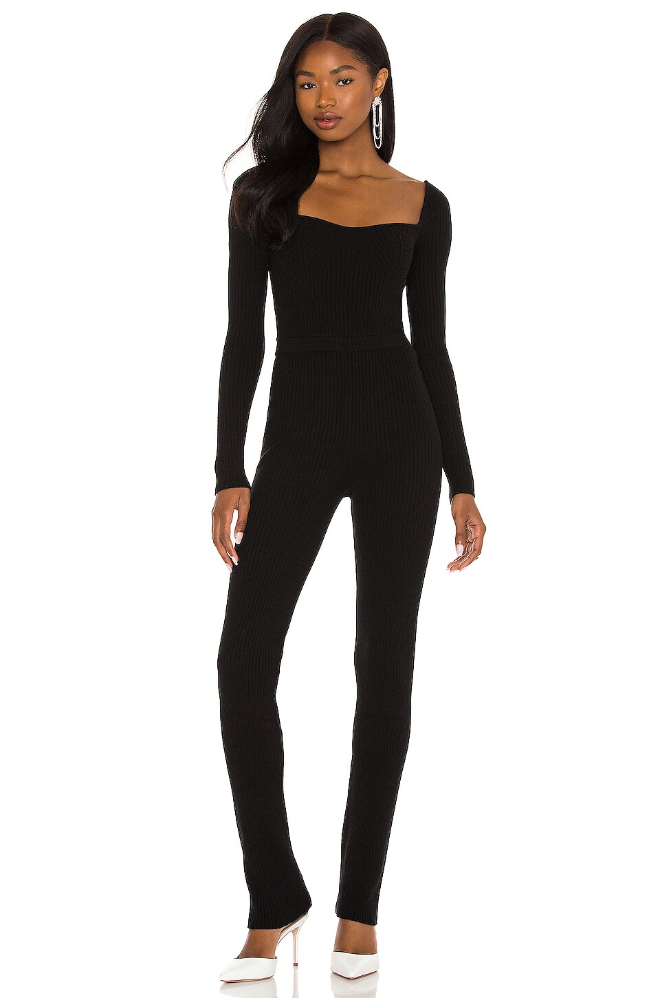 Lovers and Friends Cara Knit Jumpsuit in Black