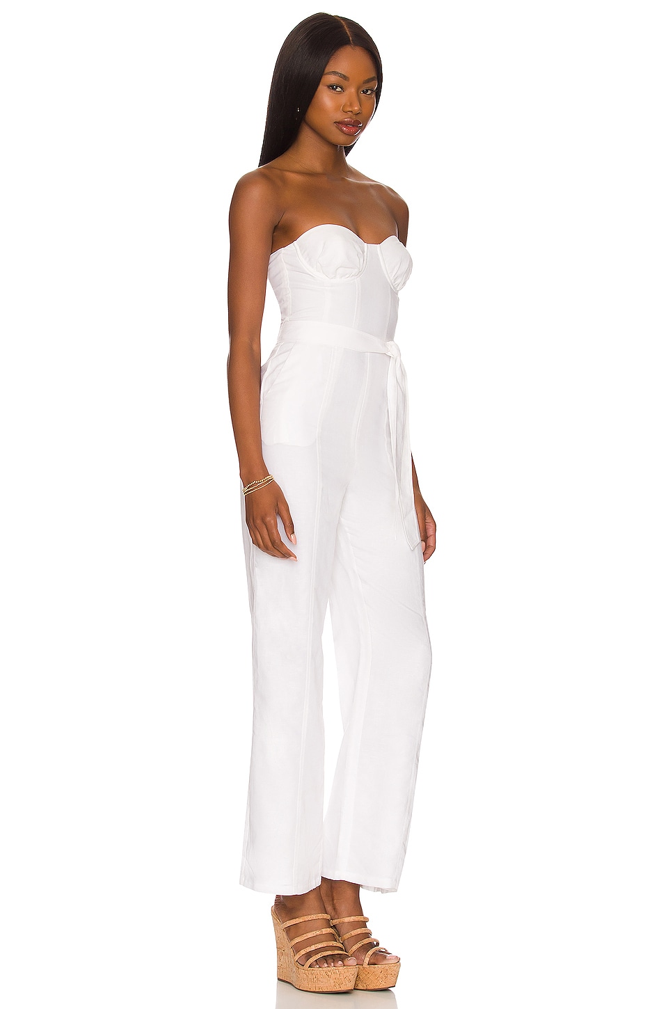 Lovers and Friends Steph Jumpsuit in White
