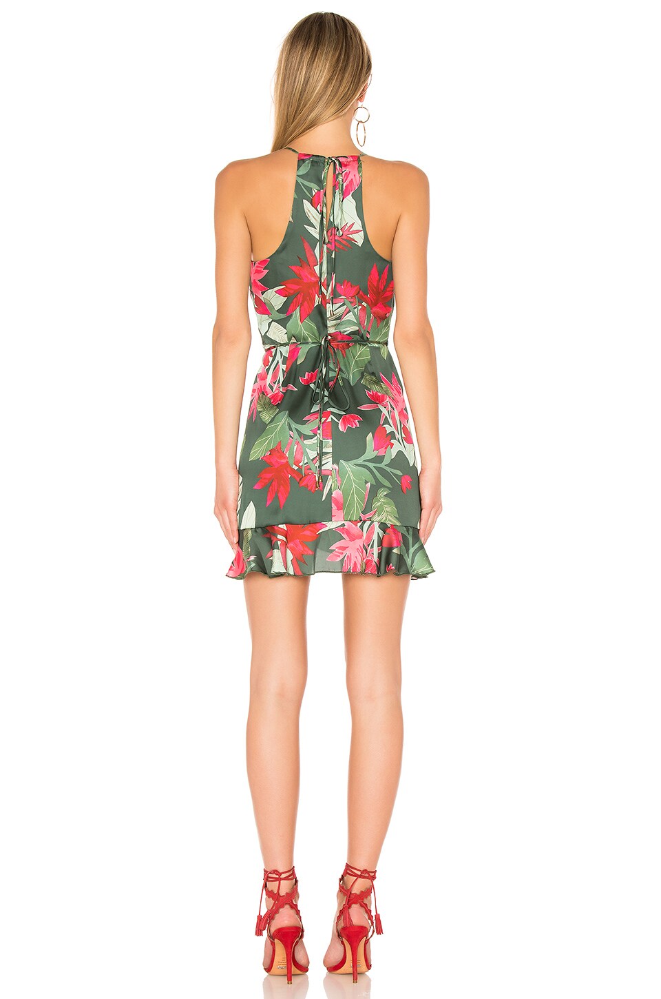 Lovers + Friends Gigi Wrap Dress in Hot Tropics | REVOLVE