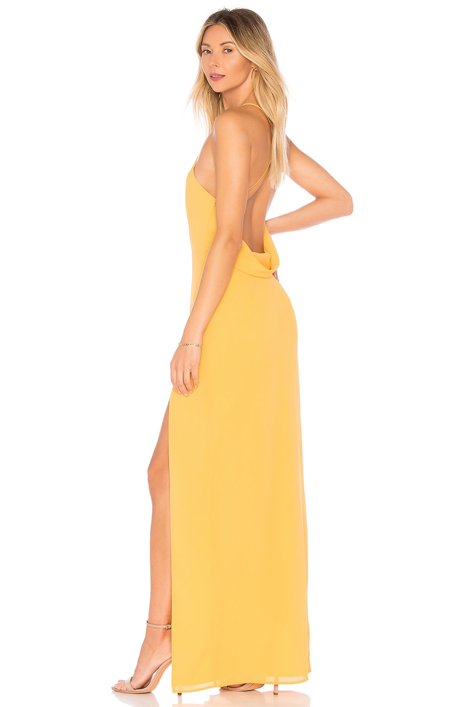 revolve yellow gown