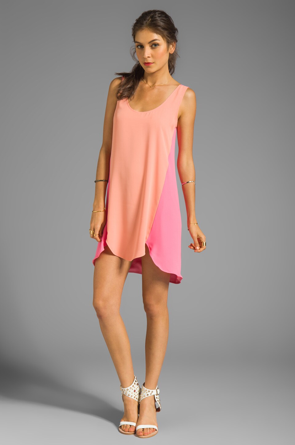Lovers and Friends Dandy Shift Dress in Pink