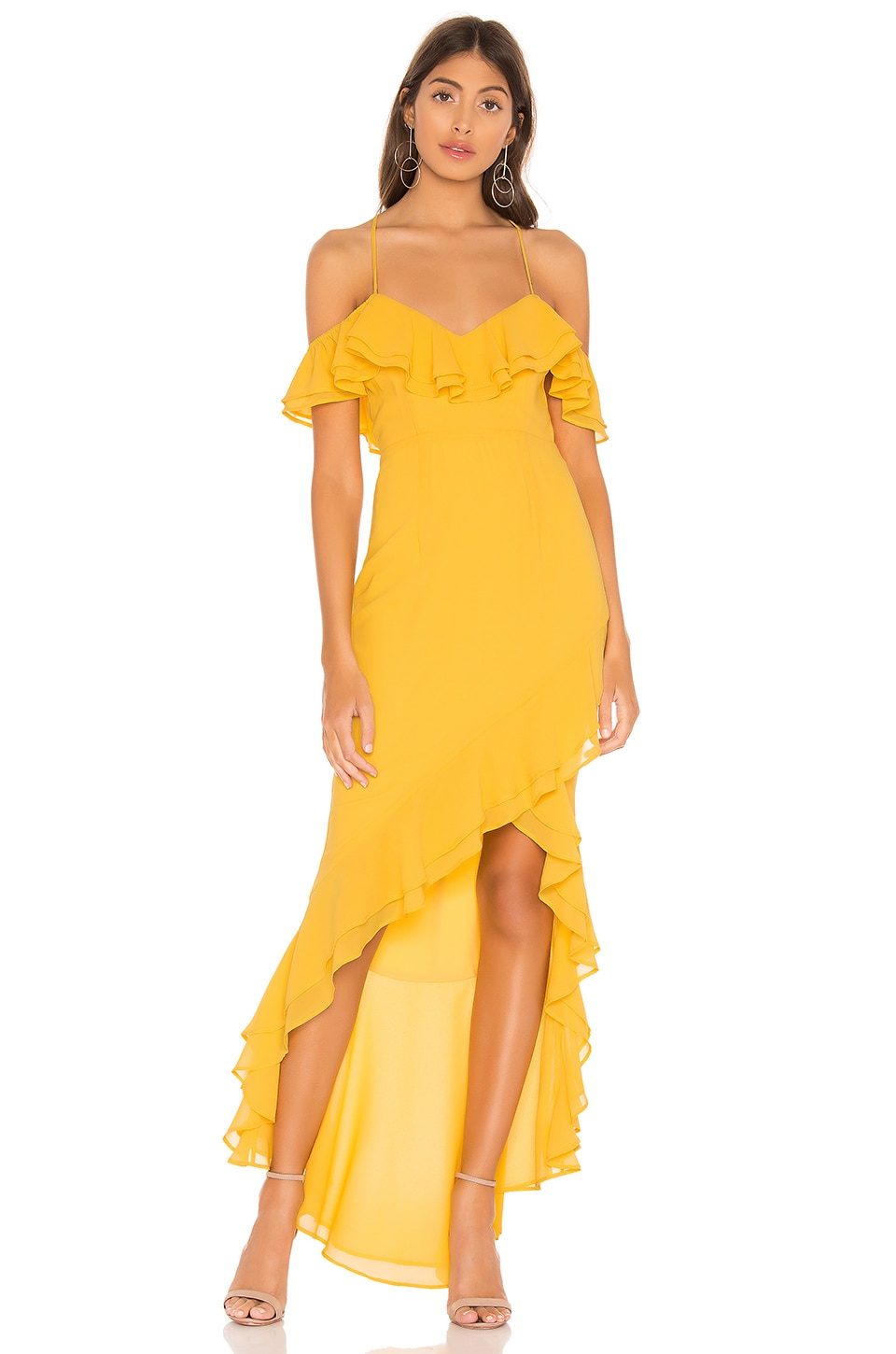 revolve yellow gown