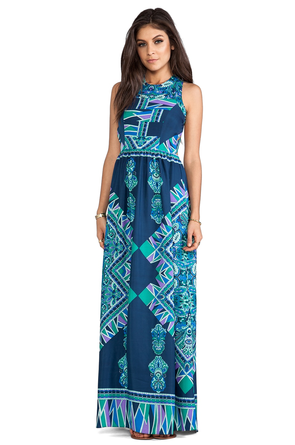 Lovers and Friends Kitty Cat Dress in Teal