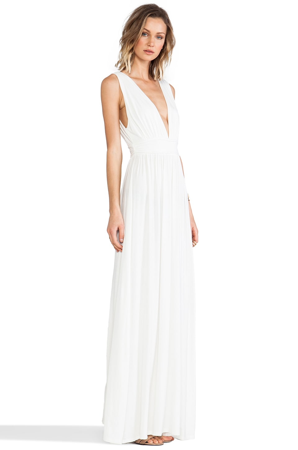 white maxi dress