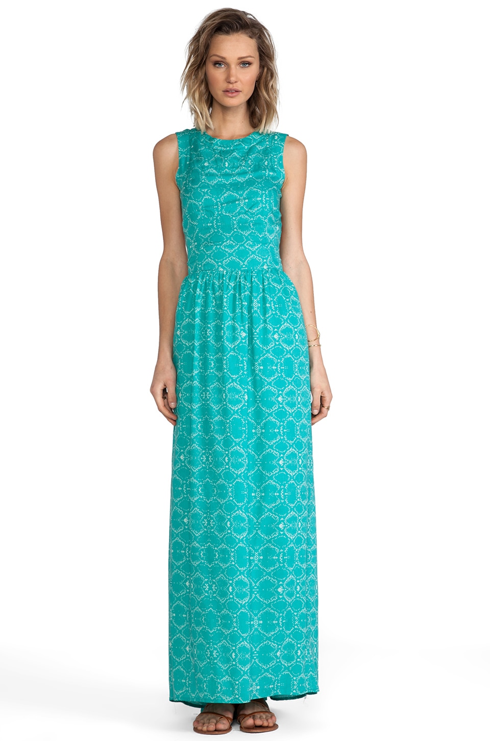 Lovers and Friends Kitty Cat Maxi Dress in Viper