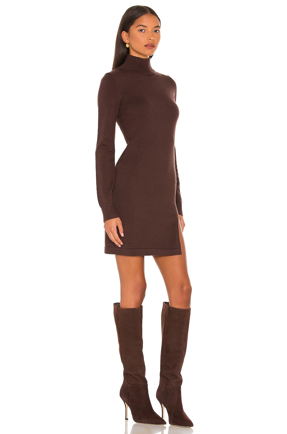 Lovers and Friends Tamarin Sweater Dress in Brown