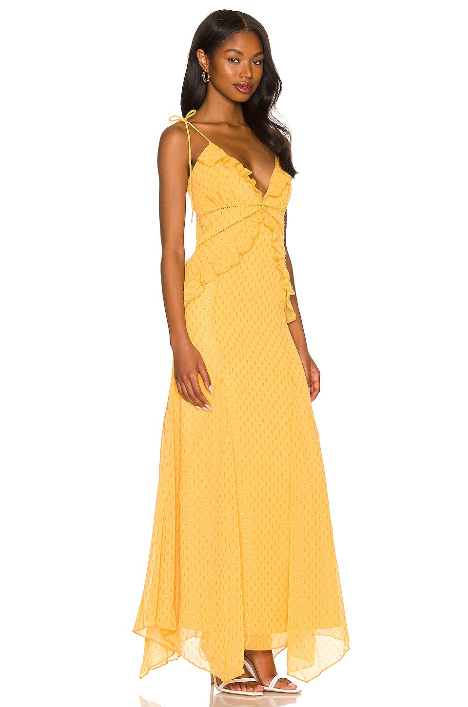 Lovers and Friends Janet Gown in Golden Yellow