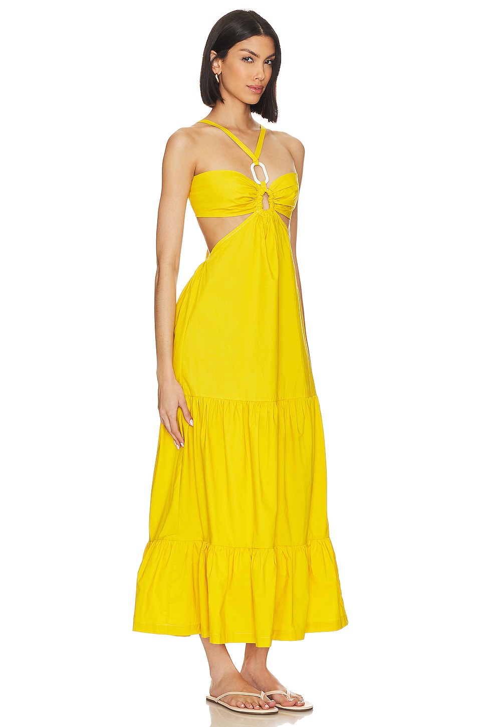 Lovers and Friends x Jetset Christina Easy Breezy Maxi Dress in Yellow