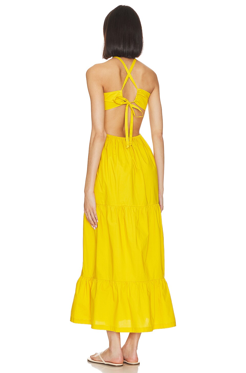 Lovers and Friends x Jetset Christina Easy Breezy Maxi Dress in Yellow