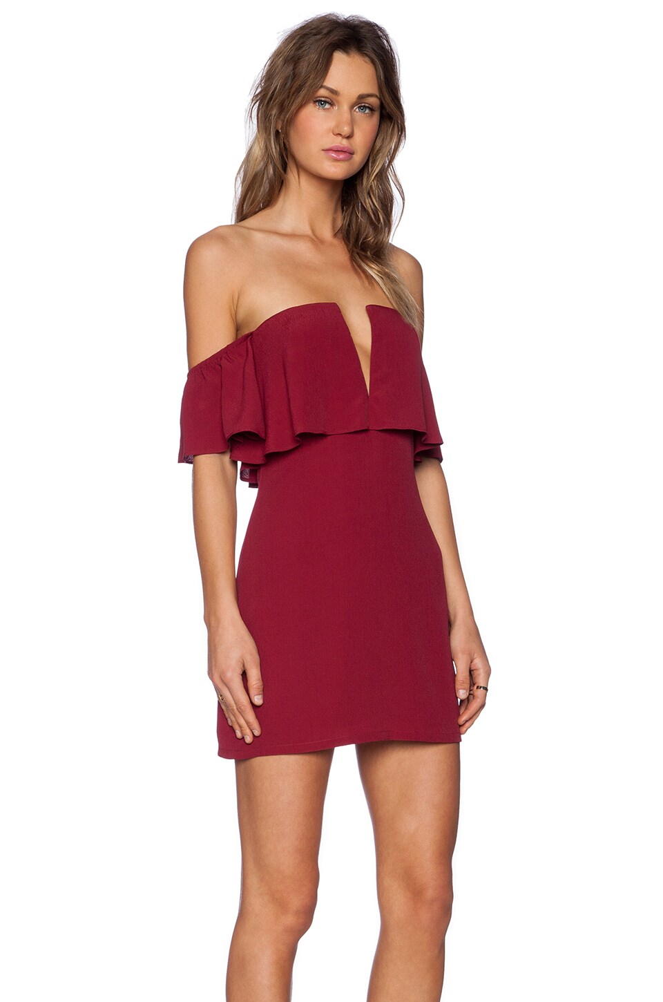 Lovers and Friends Primrose Dress in Wine