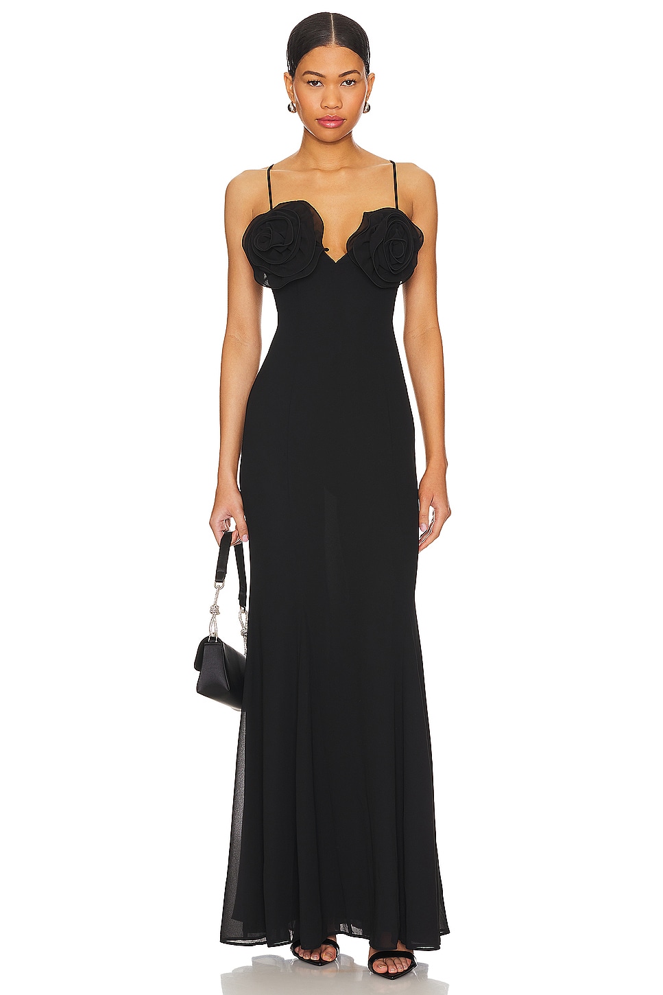 Lovers + Friends Jayda Gown in top Black size Small NWT Defect (13-17)