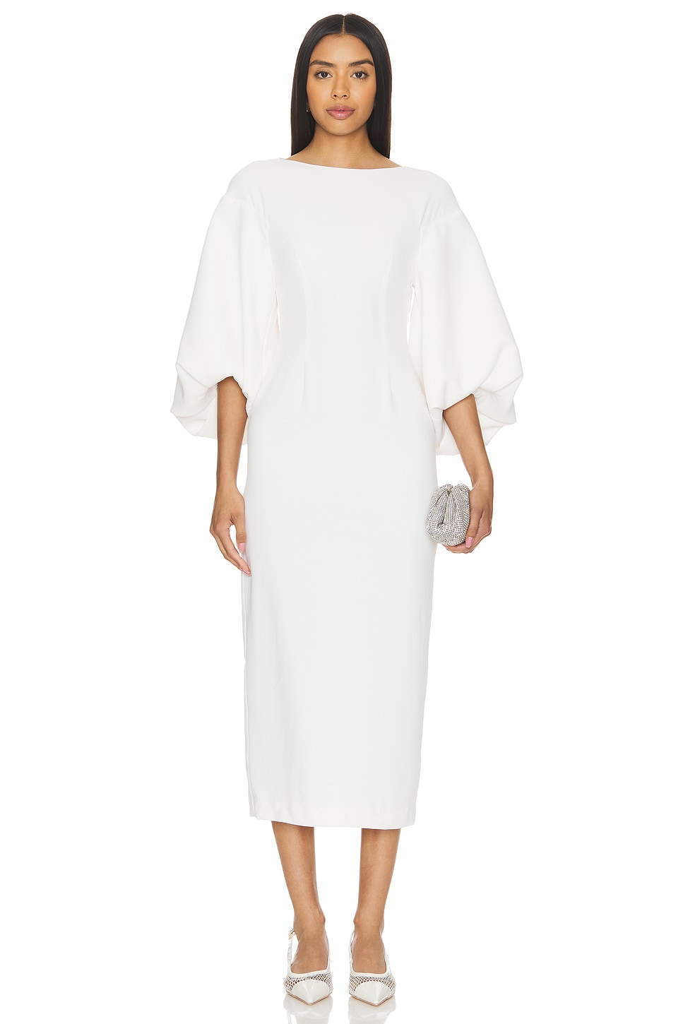 Lovers and Friends Evonne Midi Dress in Ivory | REVOLVE