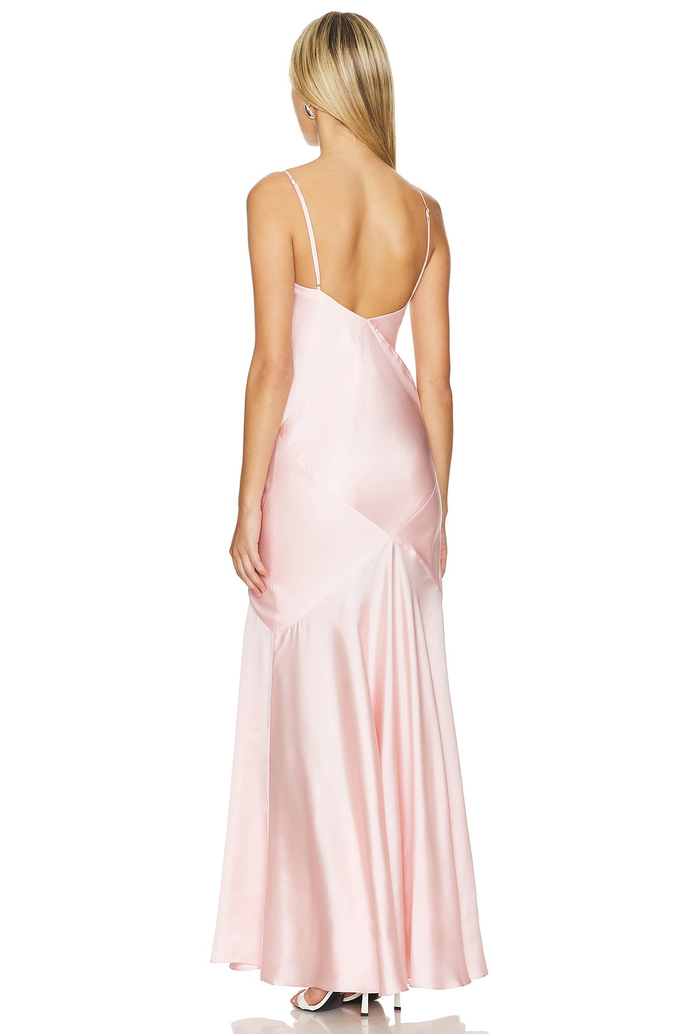 strapless open back dress Furlla Women Light Pink Strapless Beaded Prom Dress A-Line Satin Gown with  Corset Back – Furlla Official