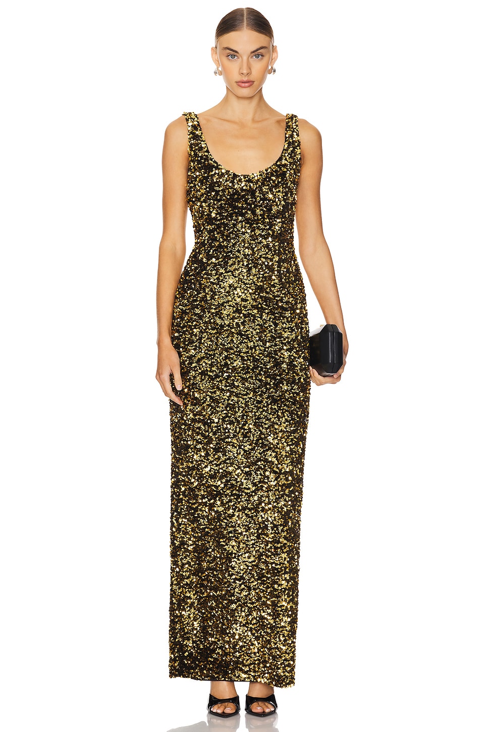 Lovers and Friends Ginger Sequin Gown in Disco Gold | REVOLVE