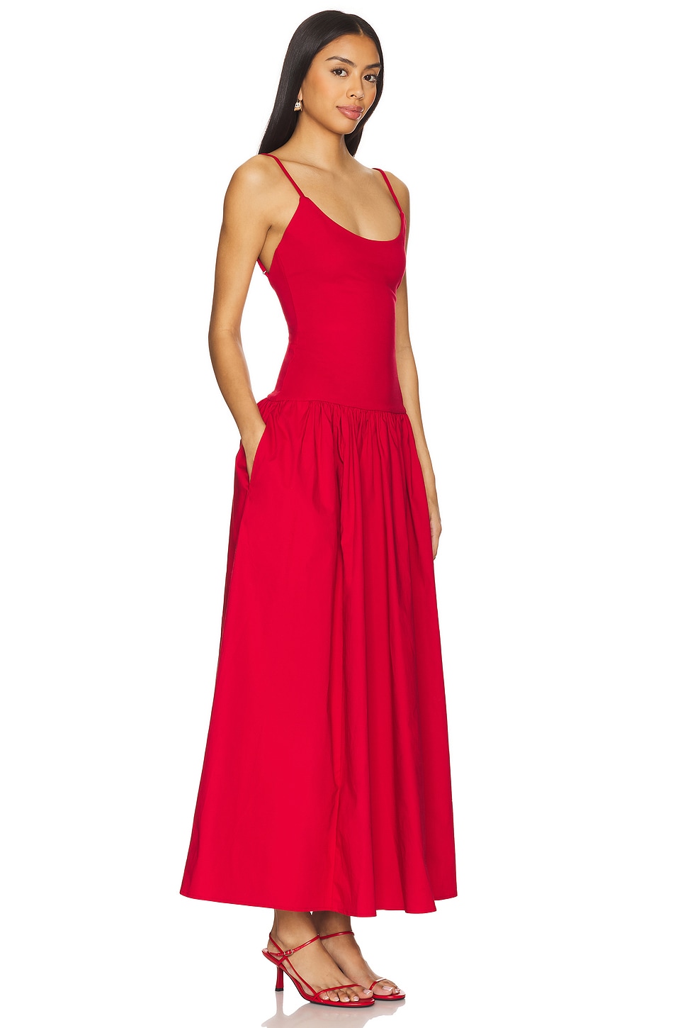 chinese dress ladies Valerie Merino Wool Maxi Dress - Pine – Valerie Maxi Dress main image 0