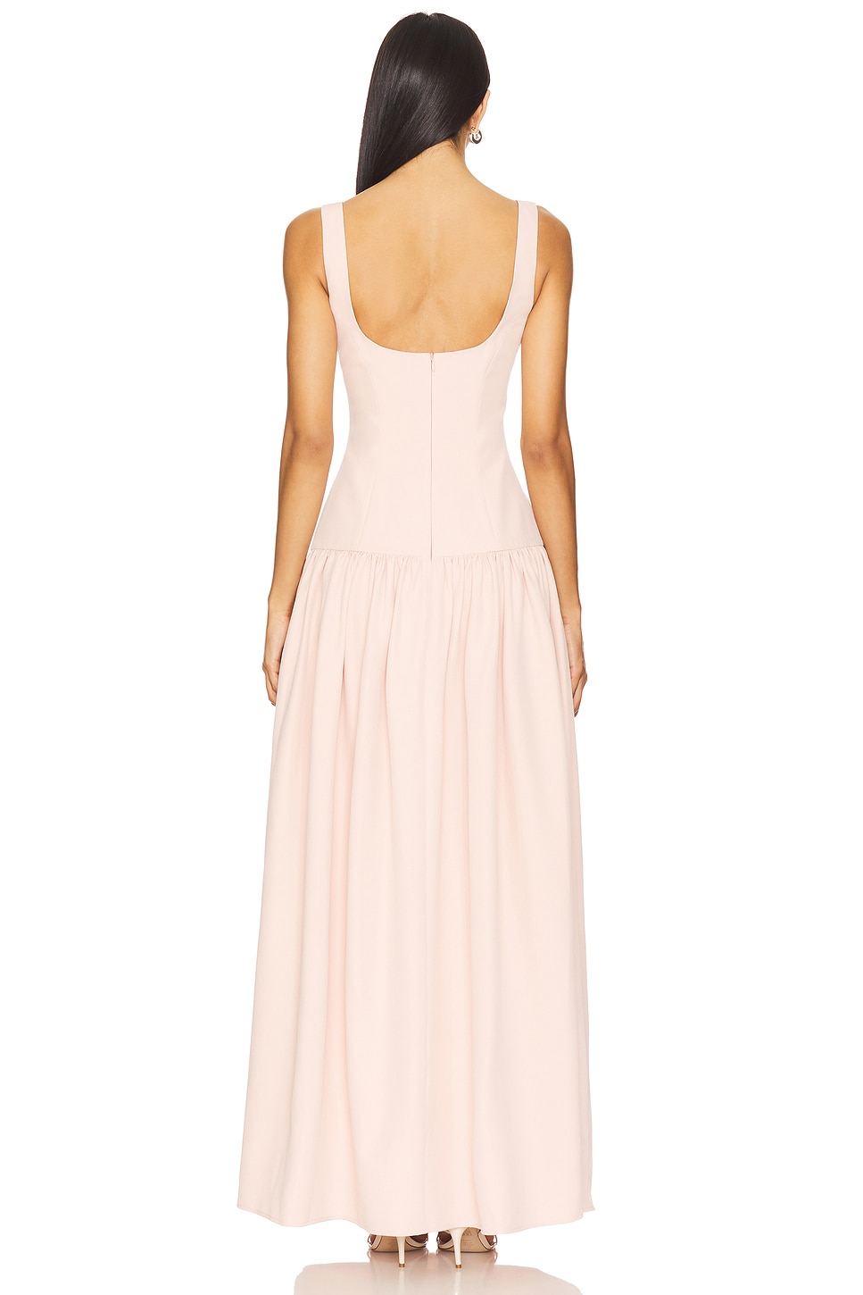 open lace back dress ARIA HALTER RUFFLE MINI DRESS main image 1