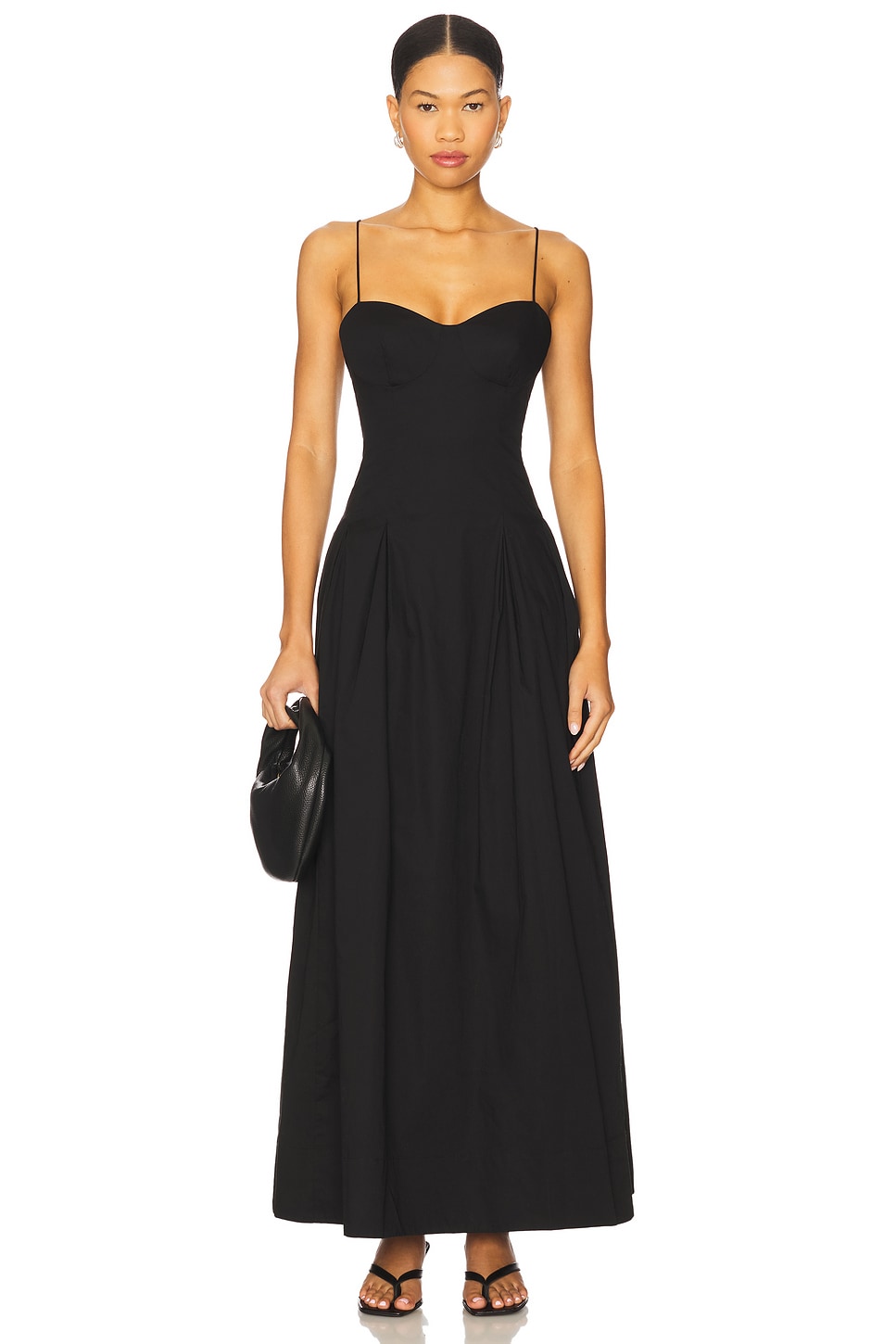 Nicole Maxi Dress in Black View 1 of 3