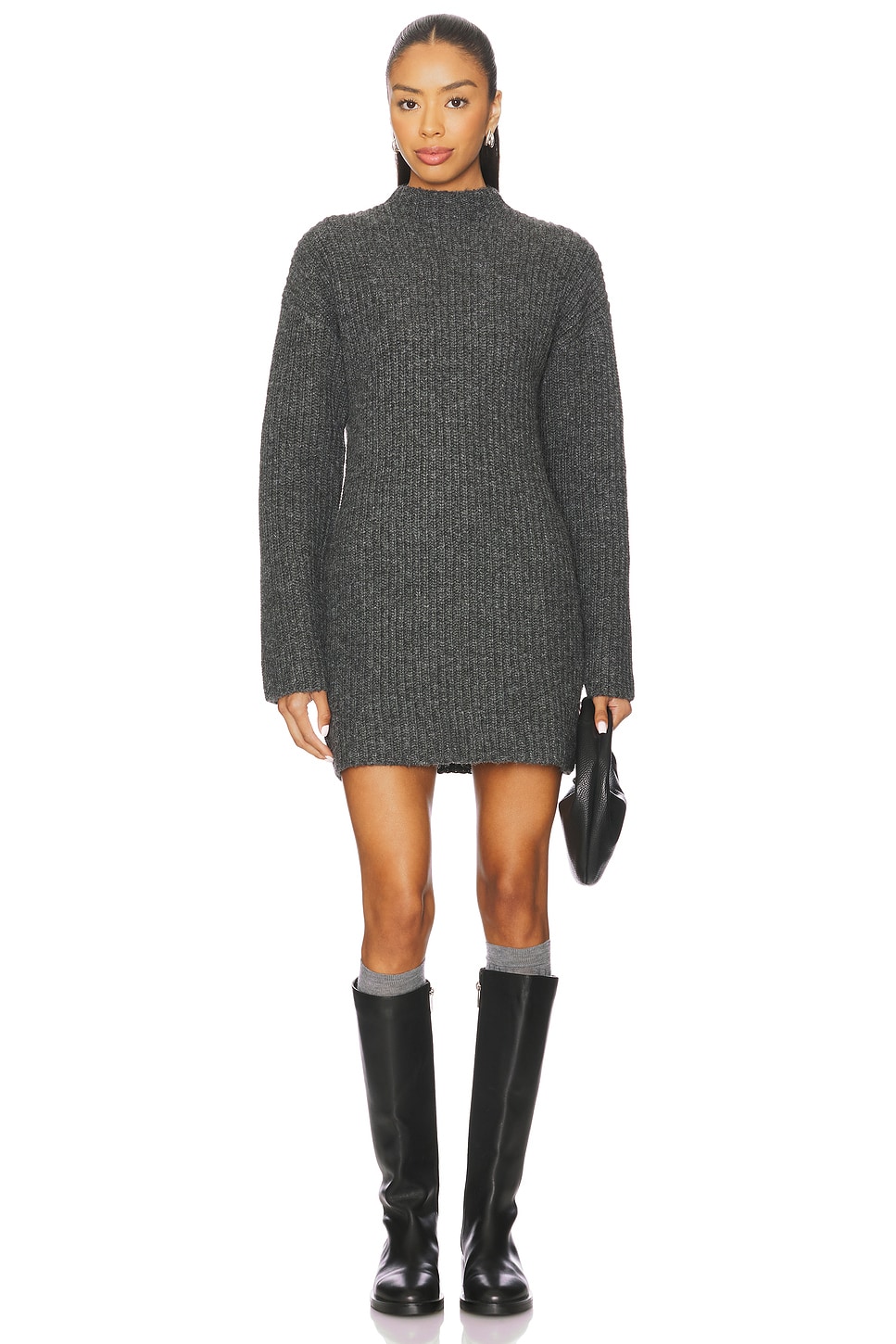 Lovers and Friends Abra Sweater Dress in Charcoal | REVOLVE