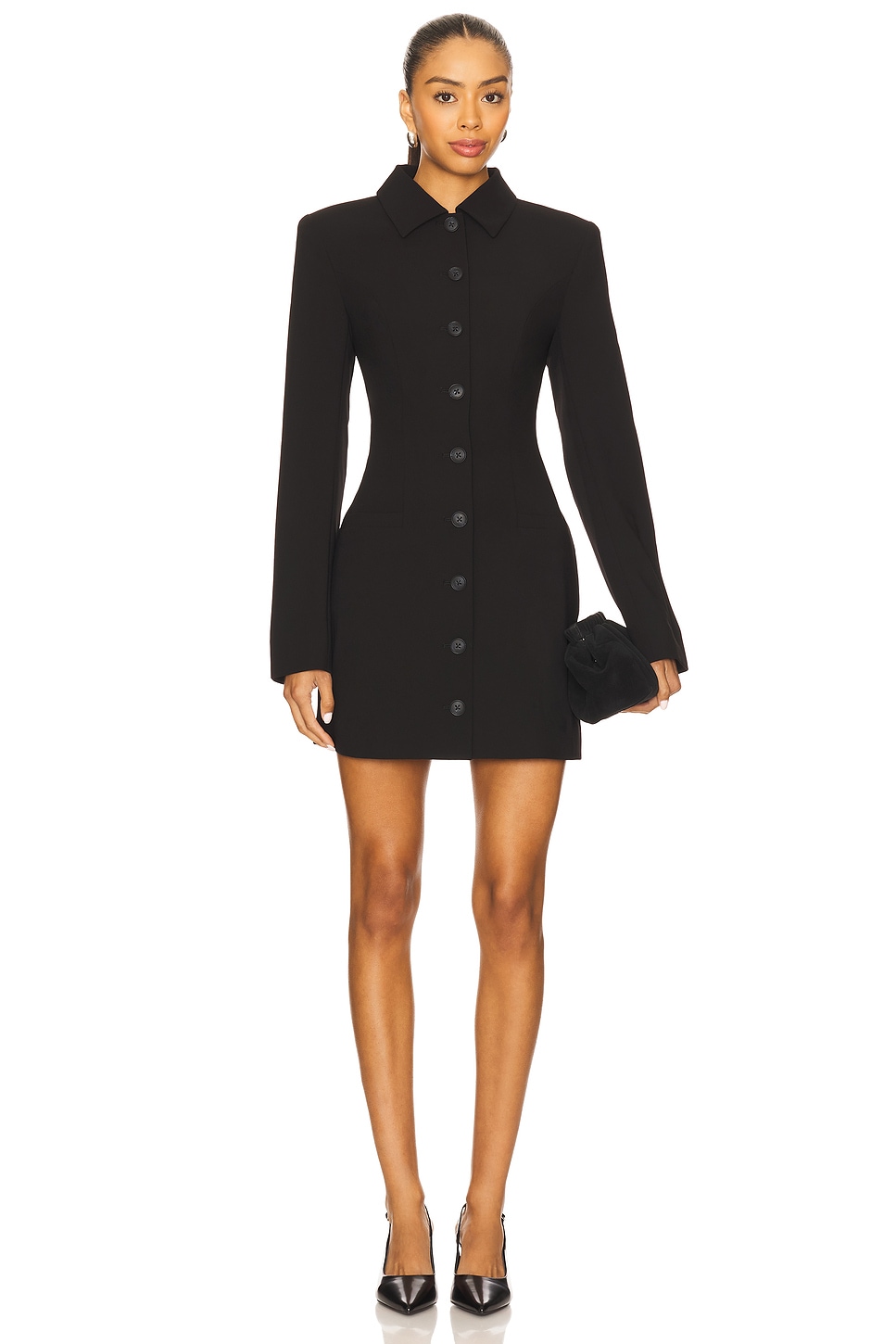 knee length dresses for ladies Junior Anya Dress Black / SM