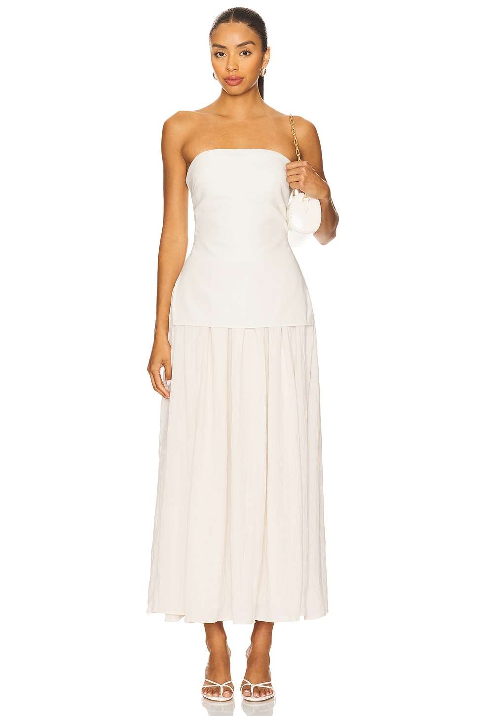 sachin and babi light blue dress Esther Embroidered Midi Dress in White - Size 4 to 16 main image 1