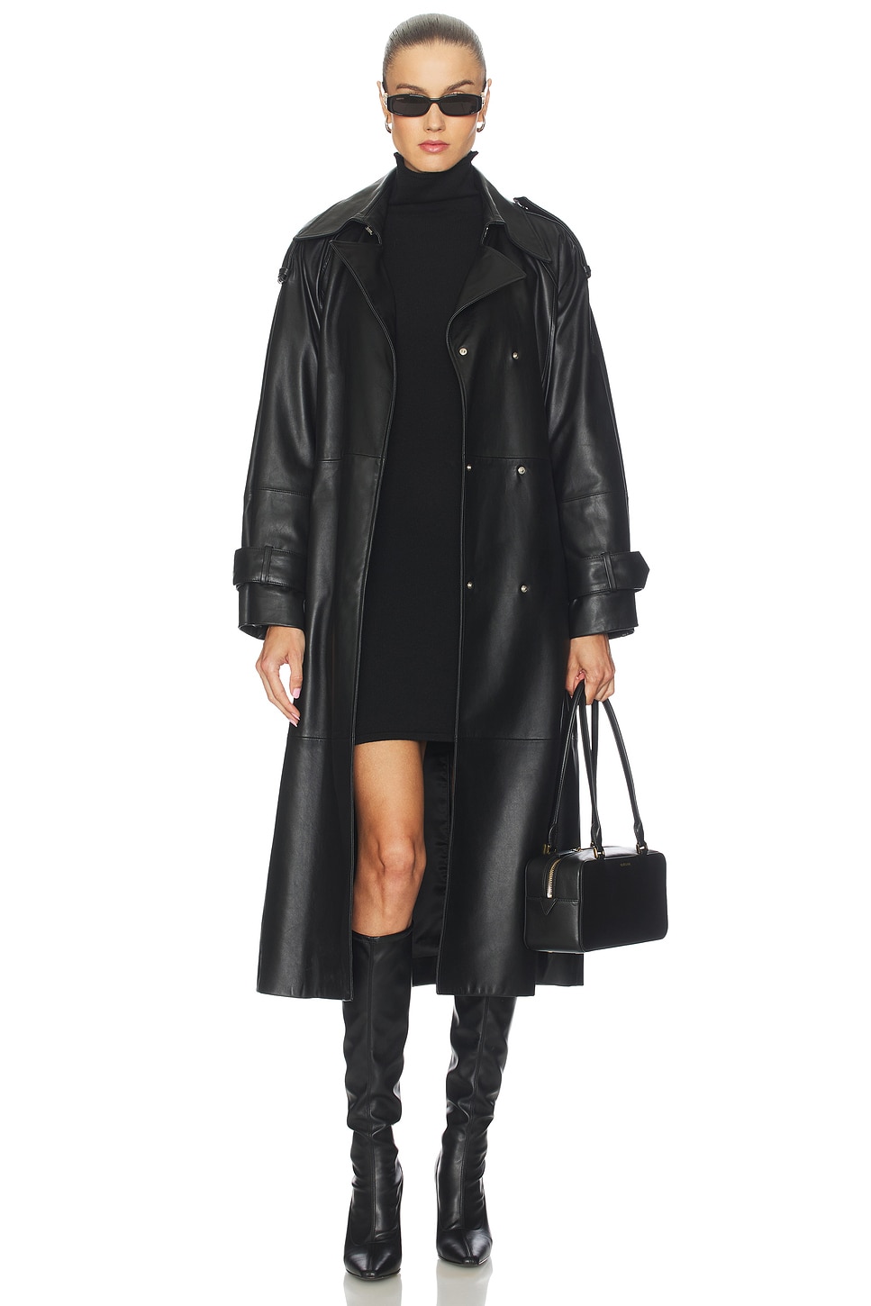 Lovers and Friends Steffi Turtleneck Mini Dress in Black | REVOLVE