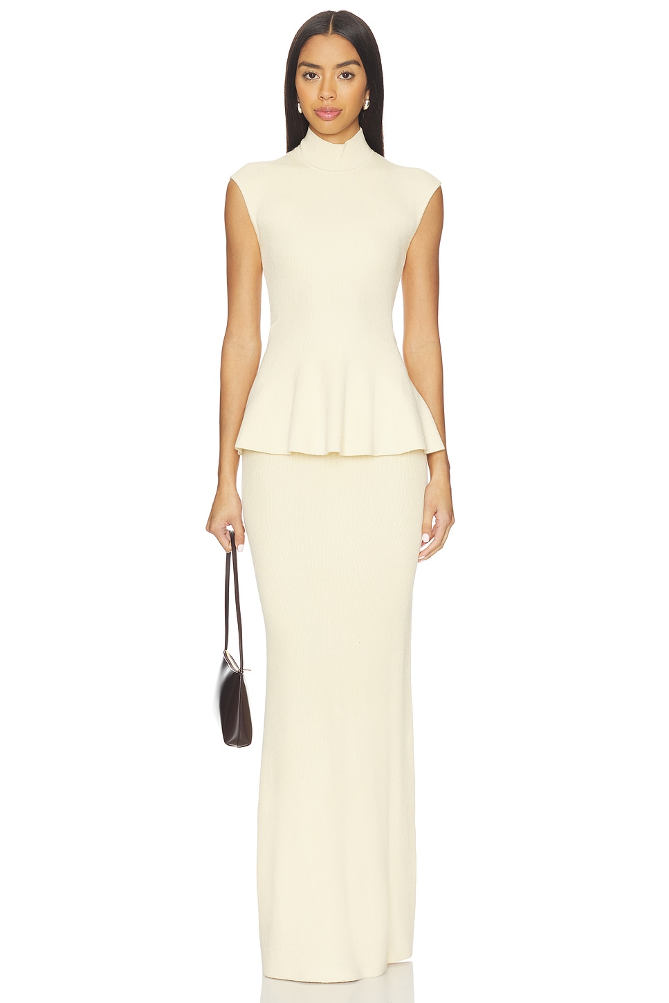 Florie Mock Neck Maxi Dress