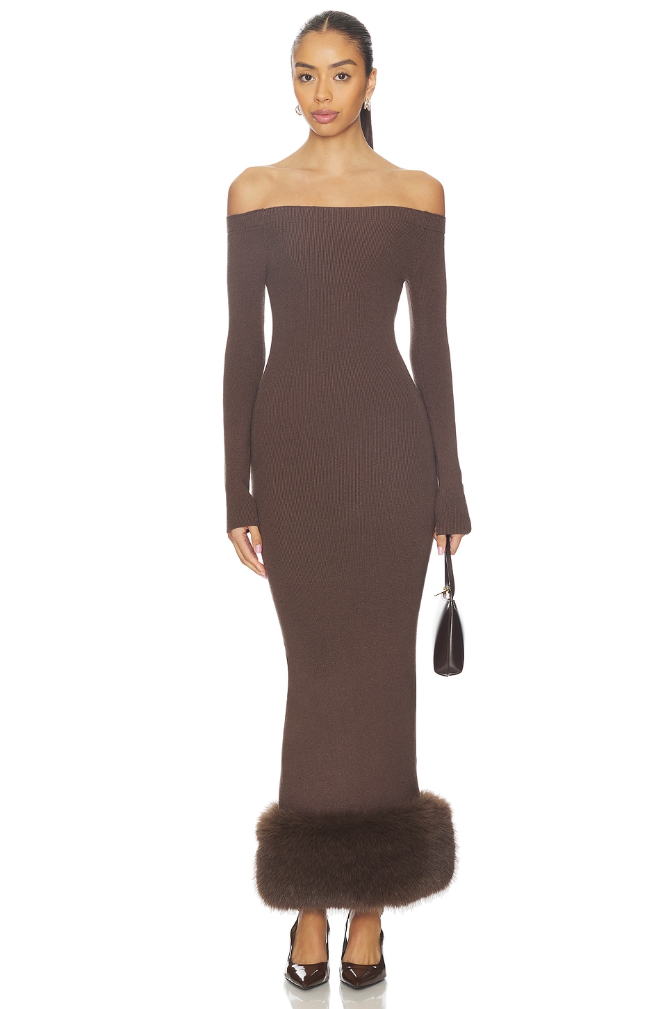 oatmeal knit dress Cyrus main image 1