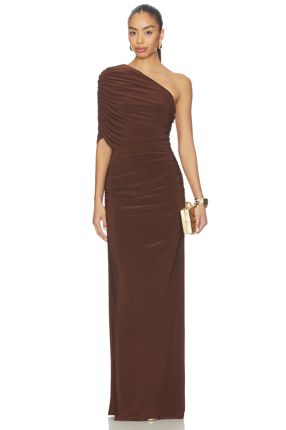 Milani Gown in Dark Brown View 1 of 4