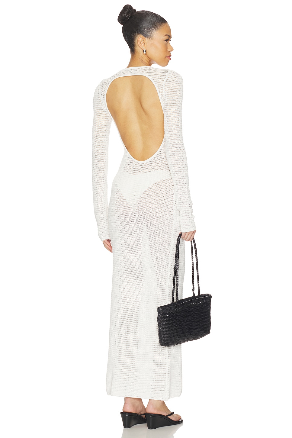 Lovers and Friends Evette Knit Maxi Dress in White | REVOLVE