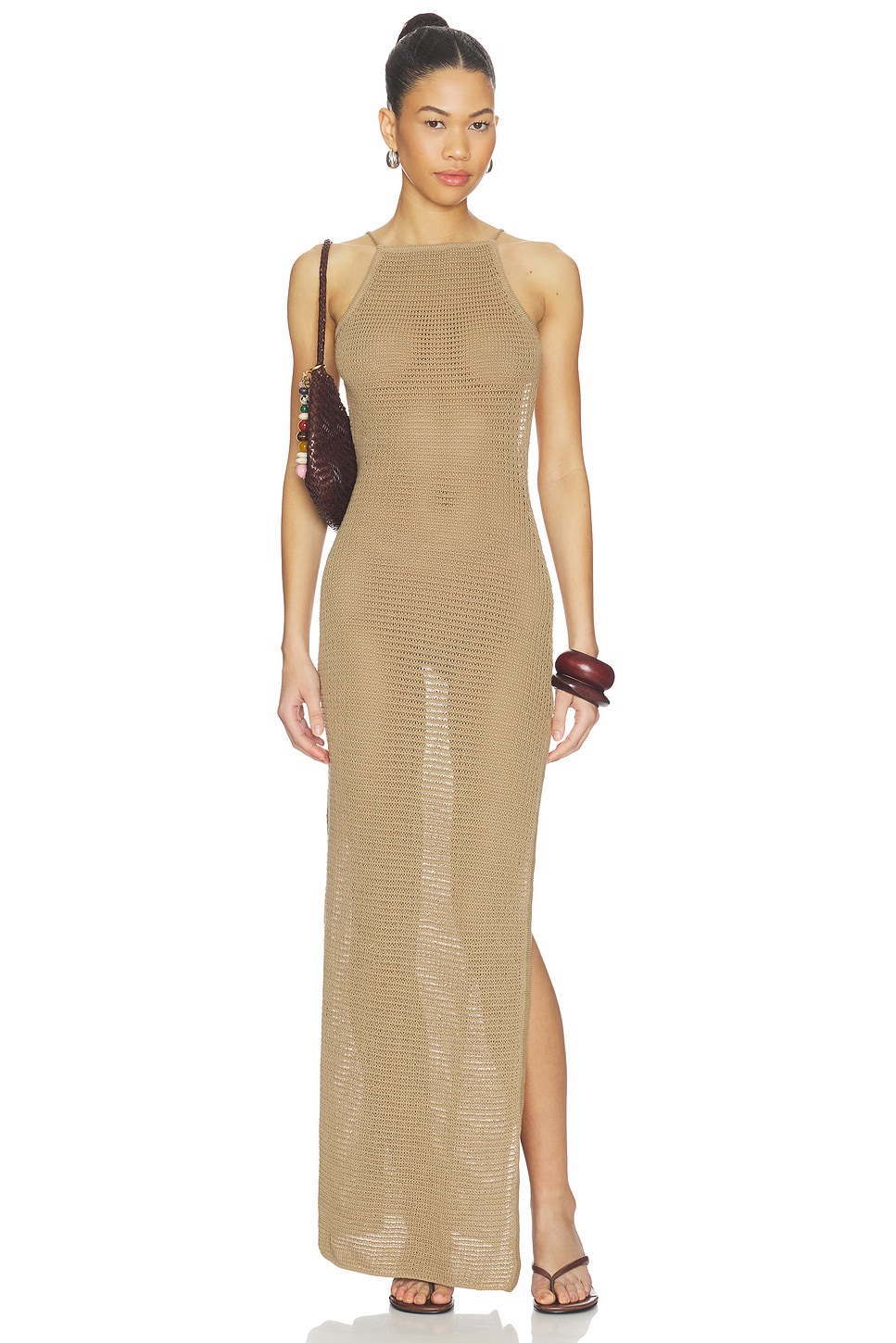Lovers and Friends Cecille Knit Maxi Dress in Neutral | REVOLVE