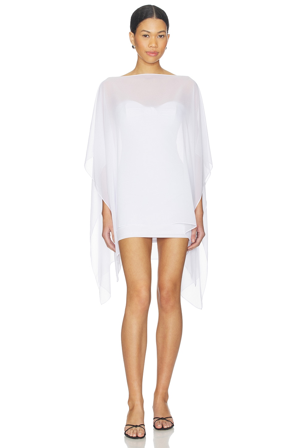 Clarissa Mini Dress in White View 1 of 3
