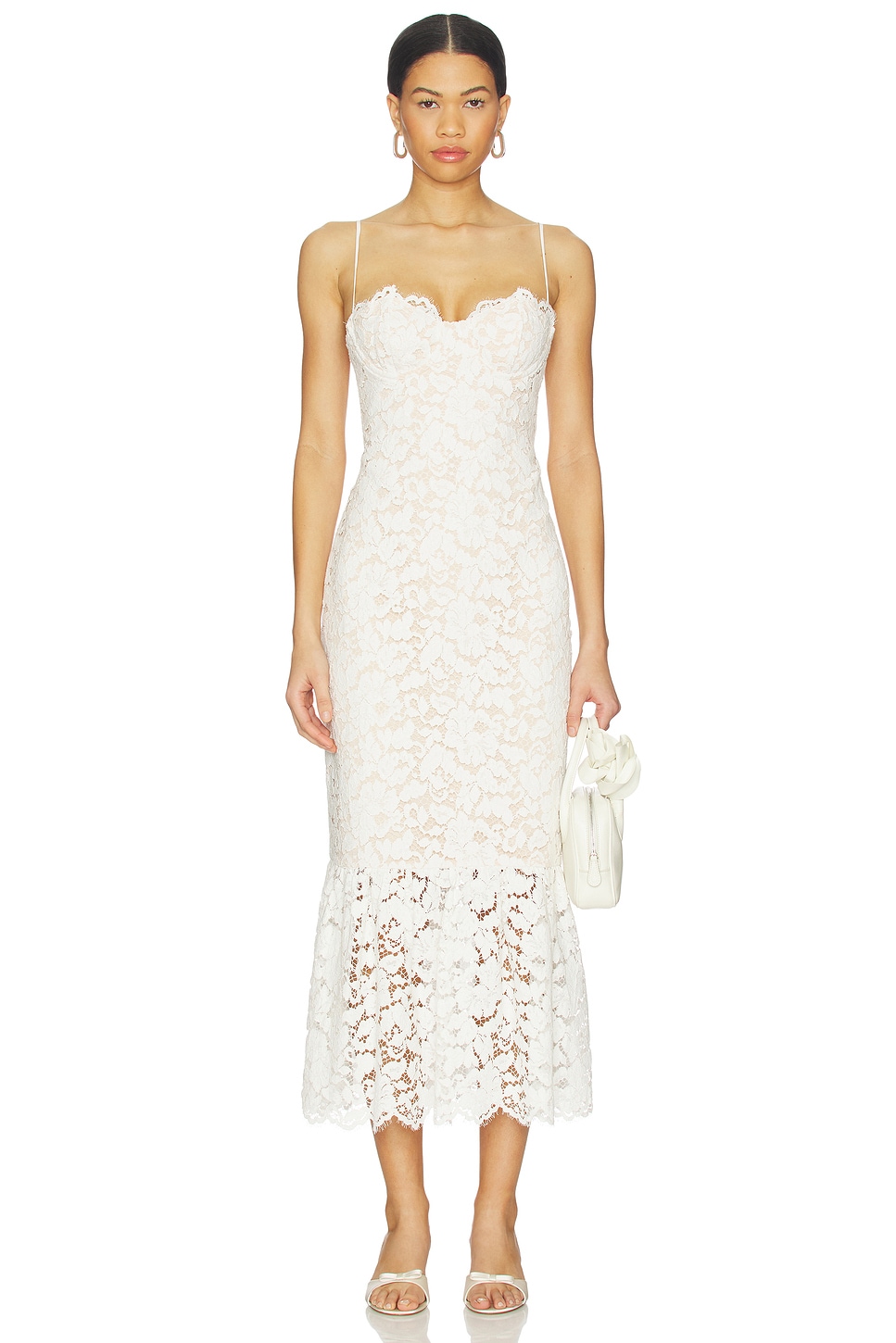 sir willa lace-trimmed cutout silk maxi dress Sir the Label Willa Bias Midi main image 1