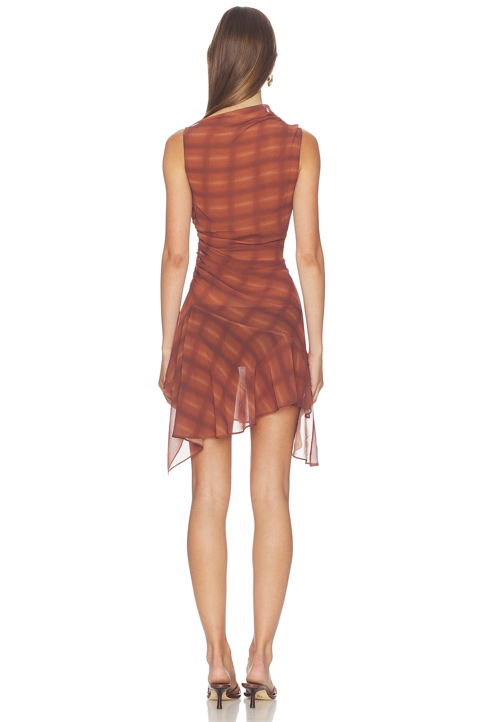 amari mini dress in brown plaid Lovers and Friends Designed for office wear Lilac Prom Dresses Tailored Fit Navy Flannel Shoe Size (US):6