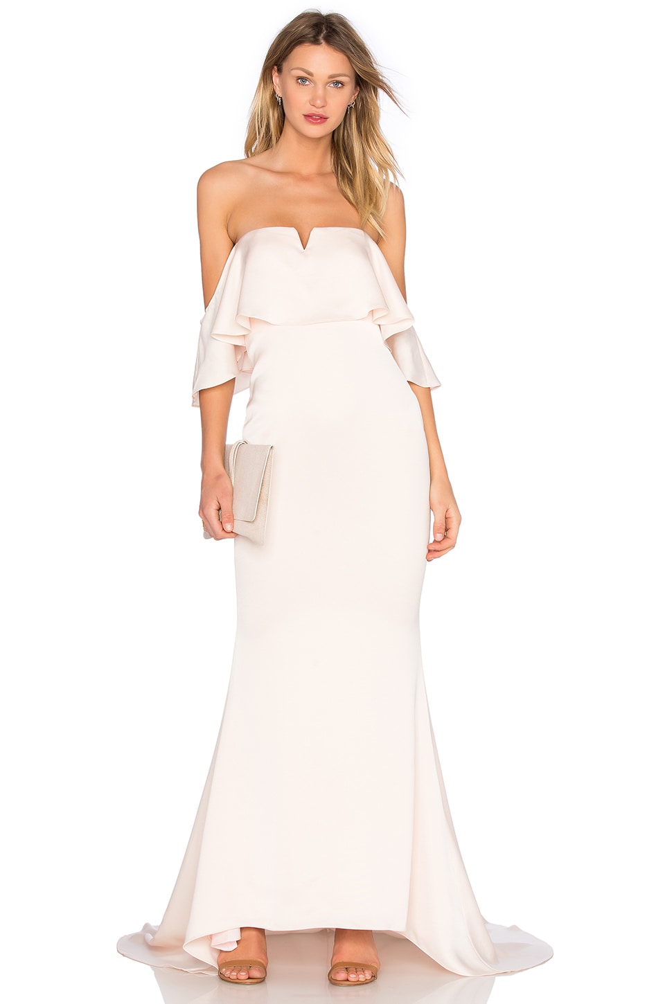 Lovers Friends X Revolve The Santa Barbara Dress In Champagne