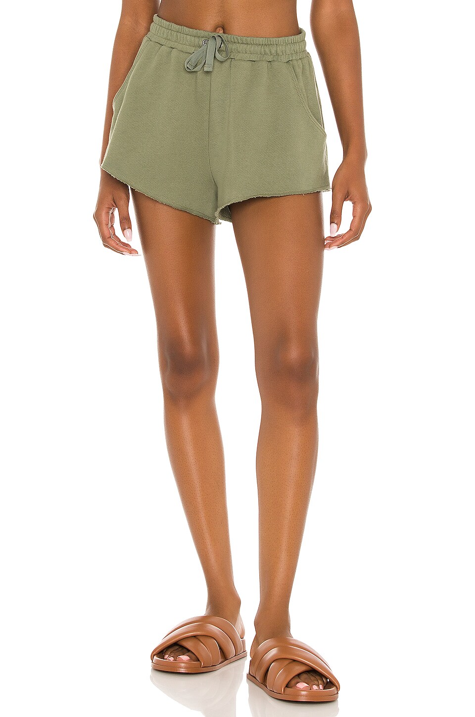Lovers and Friends Everyday Terry Shorts Olive Green
