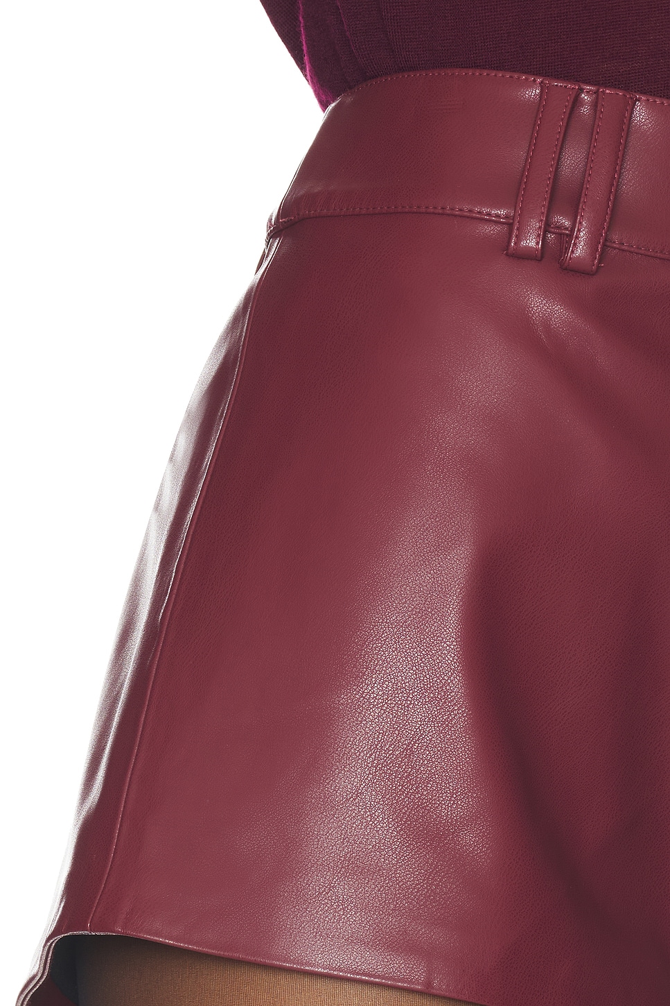 Jordan Faux Leather Mini Short