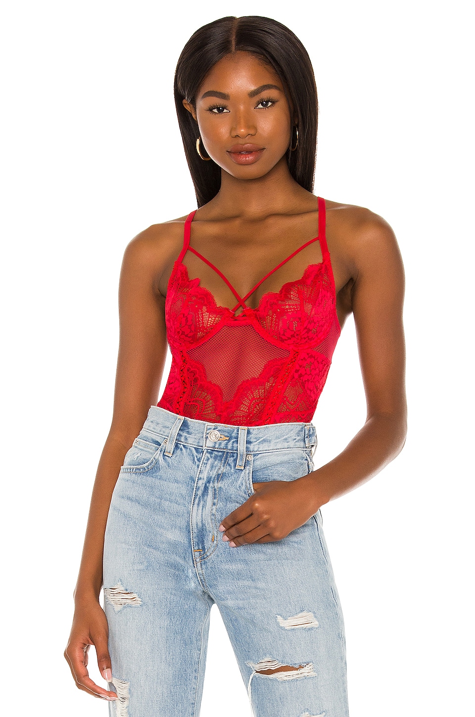 Lovers and Friends Brenda Bodysuit Red